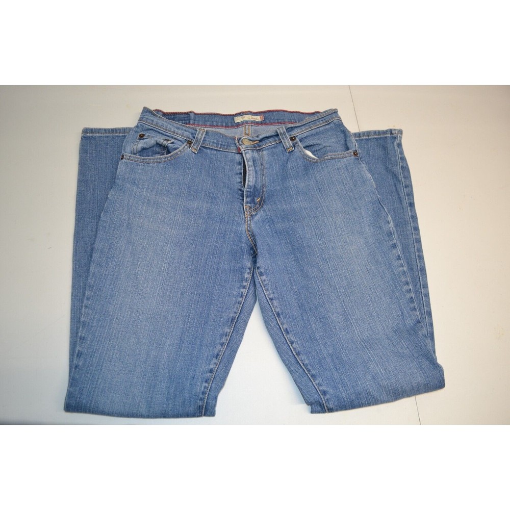 Levi's 550 Jeans Women's 4M Blue Relaxed Fit Bootcut Light Wash Zip